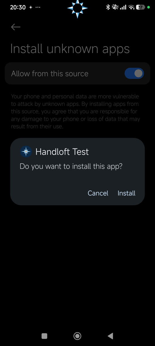 Do you want to install this app?