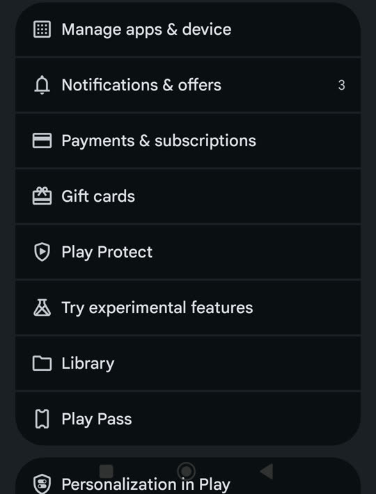 Play Protect block, the Play Store menu, and the Scan apps switch